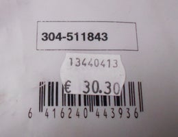 Vasen etujarruletku  304-511843.   OE  TOYOTA 90080-94061.   Toyota Avensis I  (T22),  1997-1999
