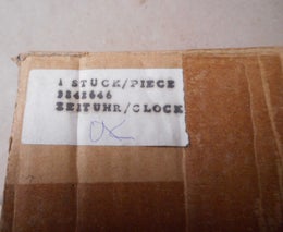 Kello mittaristoon alkuper&auml;isosa FORD 3242646.   Ford Escort Mk3,  Ford Orion Mk1,  09.1984 - 01.1986.